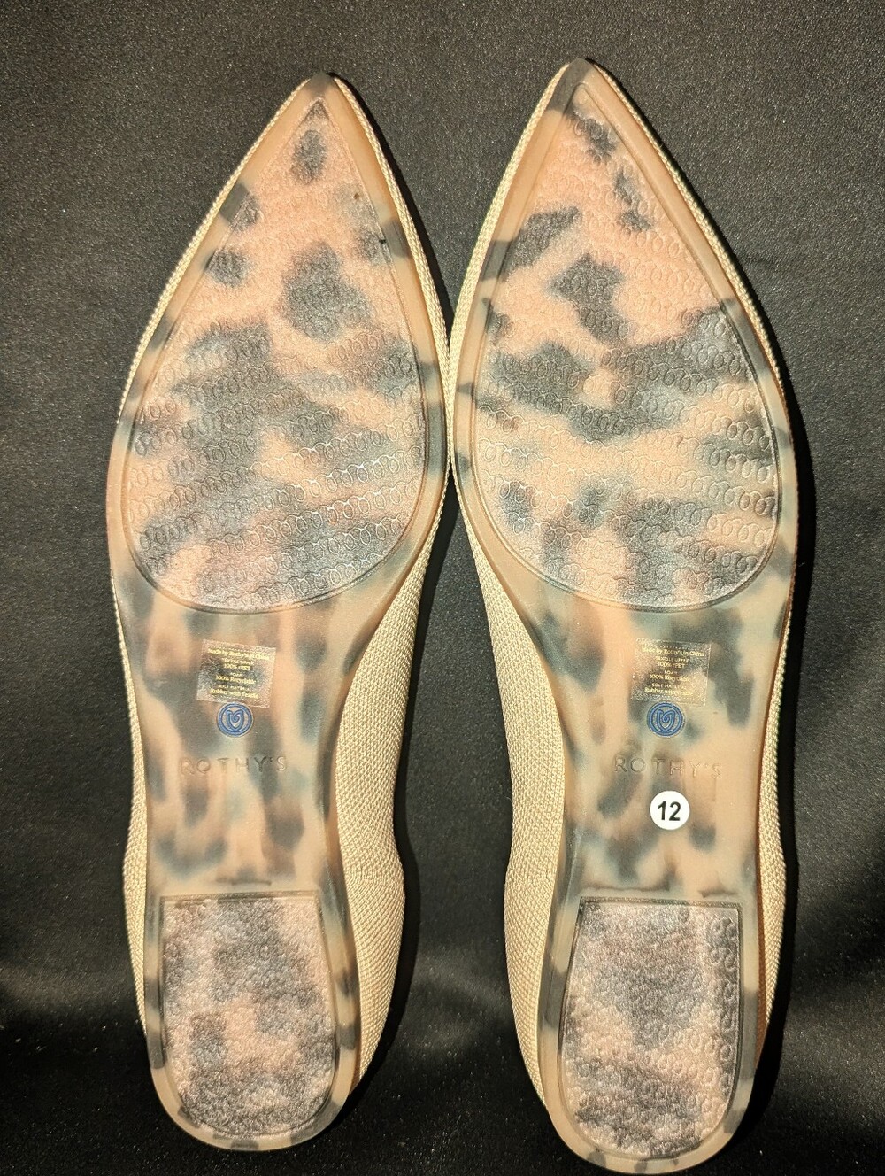 Rothy's Pointed-Toe Flats in Beige - Picture 3 of 4